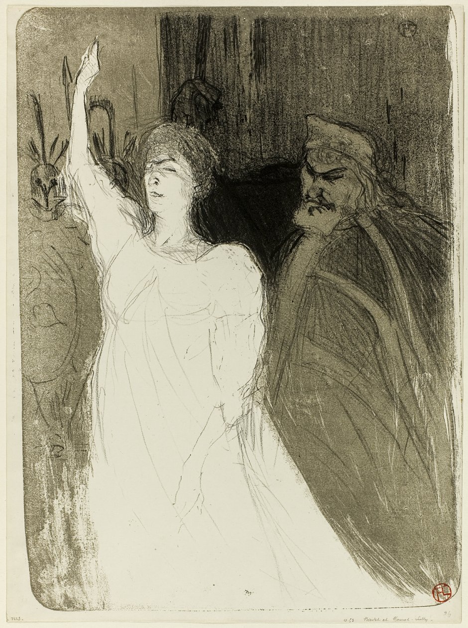 Bartet e Mounet-Sully, in Antigone da Henri de Toulouse Lautrec