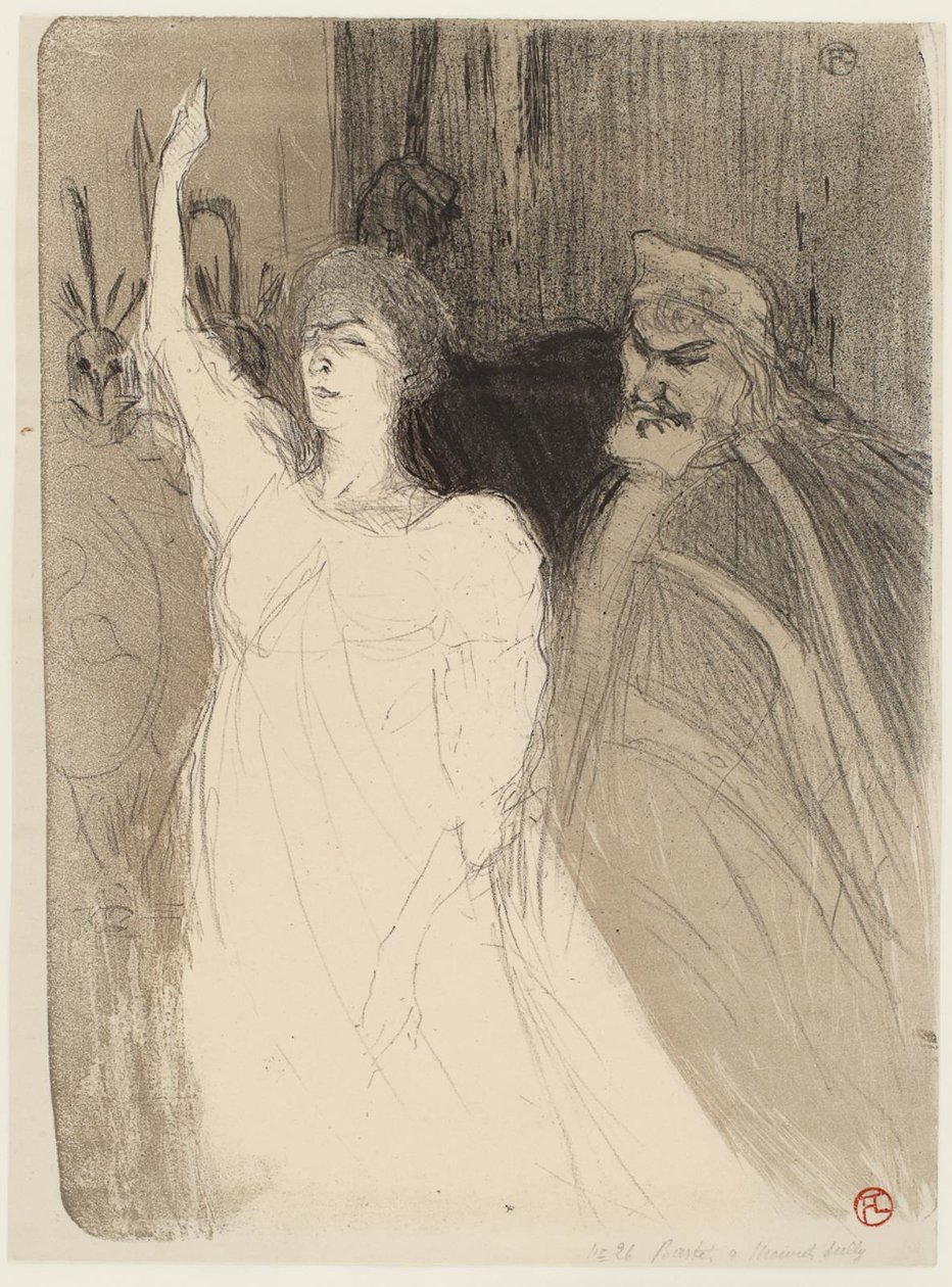 Bartet e Mounet-Sully, in Antigone da Henri de Toulouse Lautrec