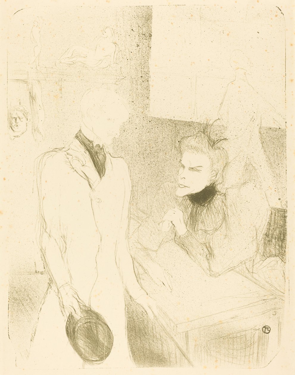 Brandes e Le Bargy in Cabotins Brandès et Les Bargy dans Cabotins, 1894 da Henri de Toulouse Lautrec
