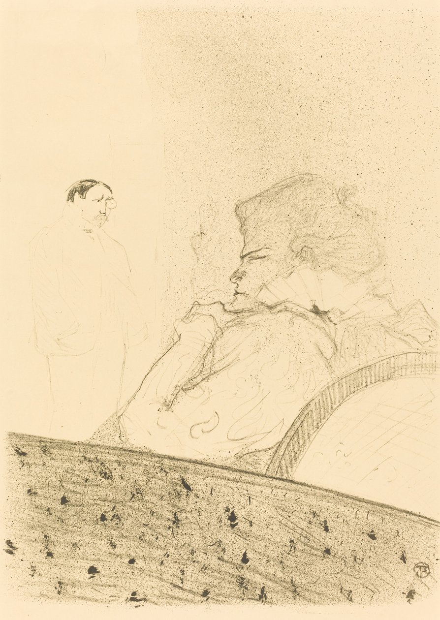 Brandes nella sua loge da Henri de Toulouse Lautrec