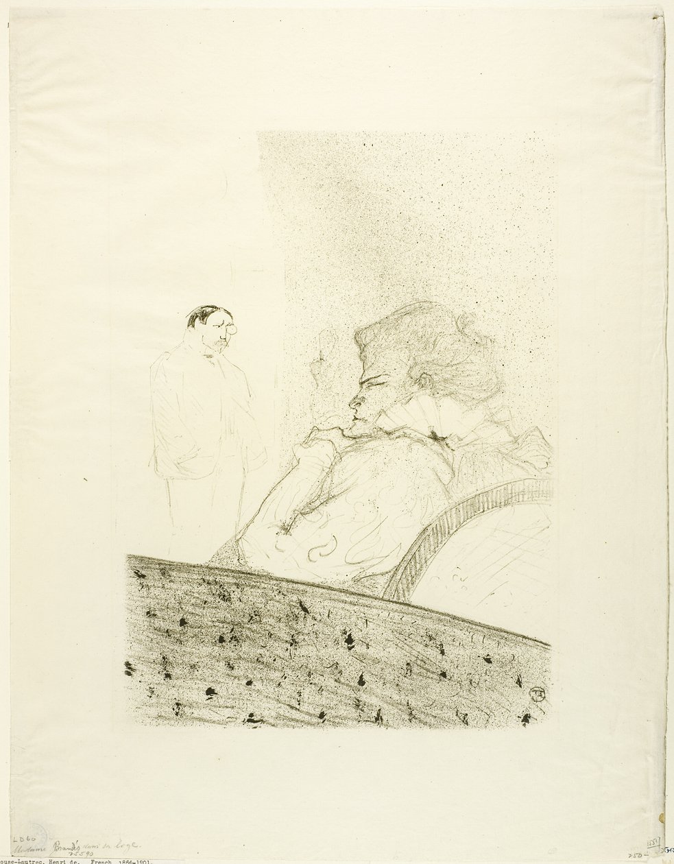 Brandès nella sua Scatola da Henri de Toulouse Lautrec