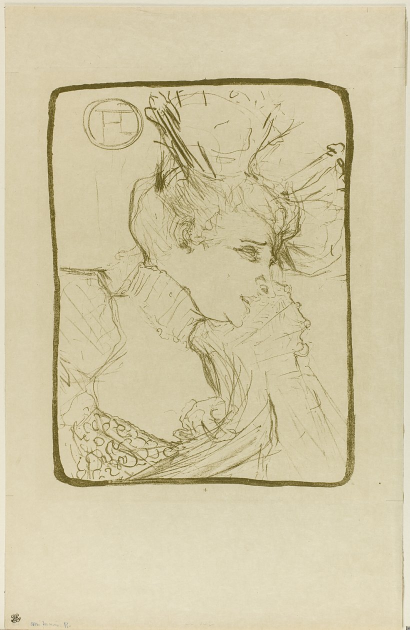 Busto di Mademoiselle Marcelle Lender da Henri de Toulouse Lautrec
