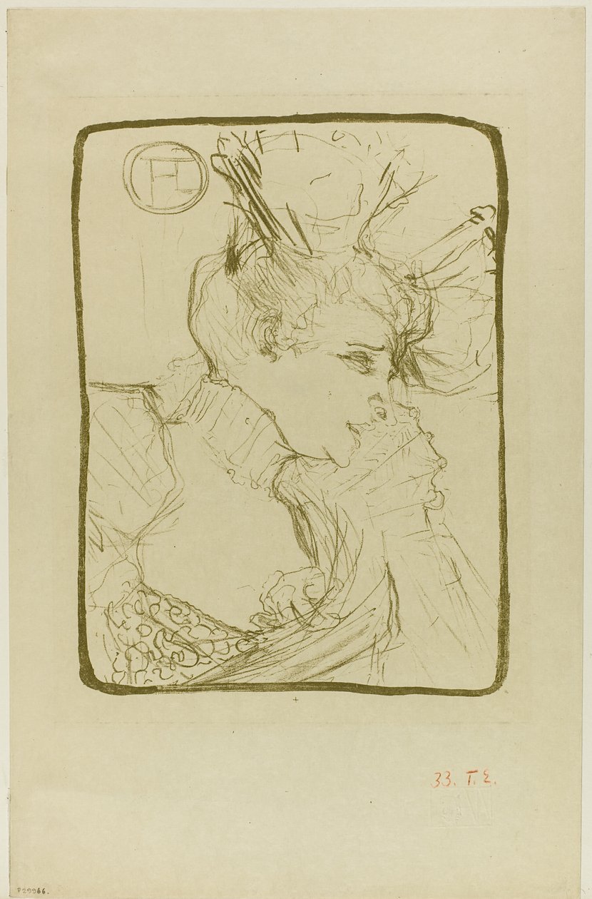 Busto di Mademoiselle Marcelle Lender da Henri de Toulouse Lautrec