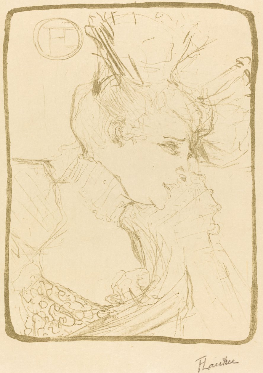 Busto di Mlle. Marcelle Lender da Henri de Toulouse Lautrec