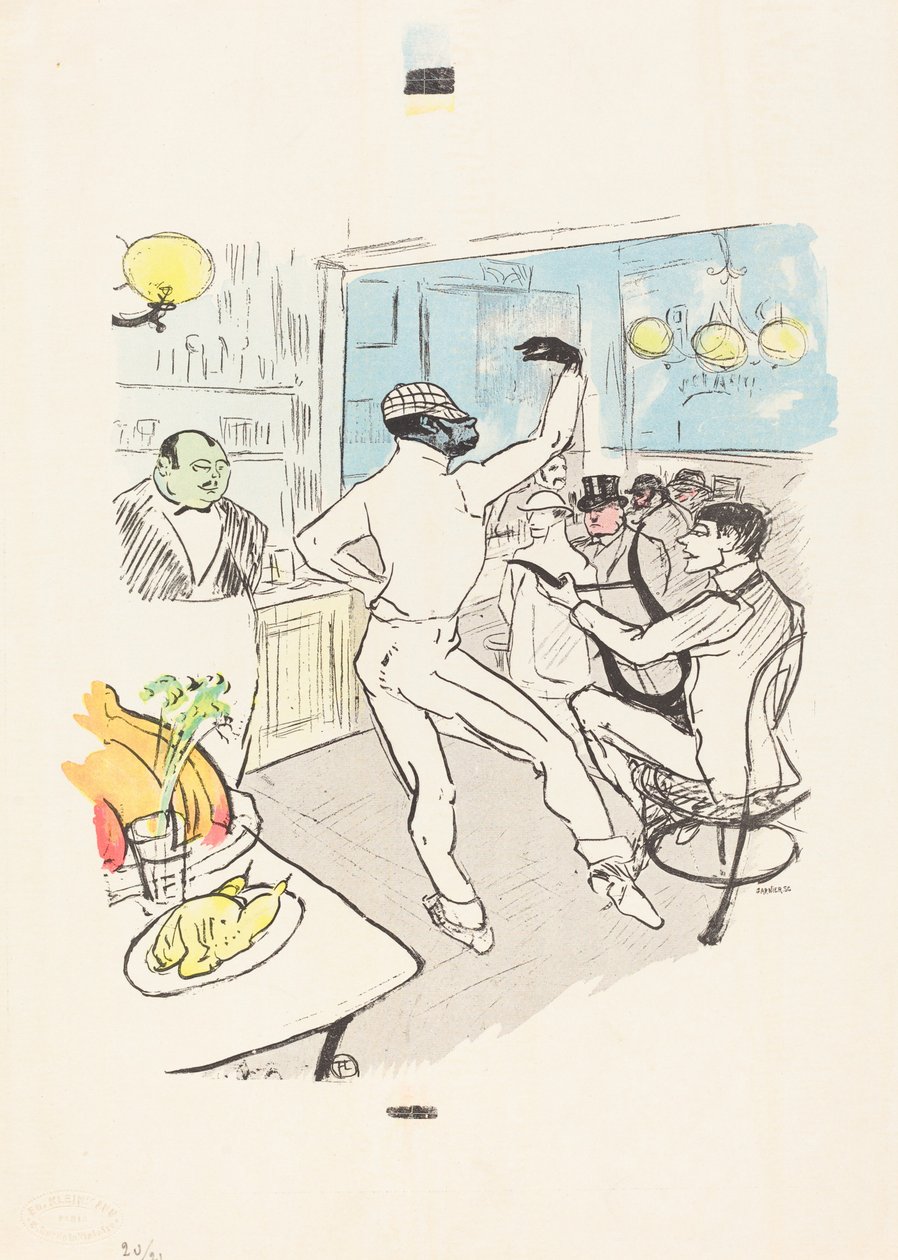 Chocolat che balla nel bar Achille da Henri de Toulouse Lautrec
