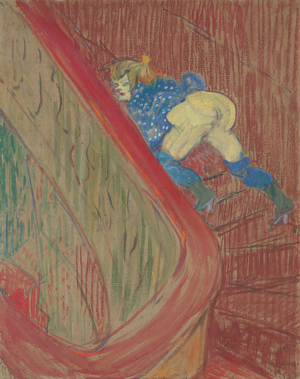 Nella scala di Rue des Moulins da Henri de Toulouse Lautrec