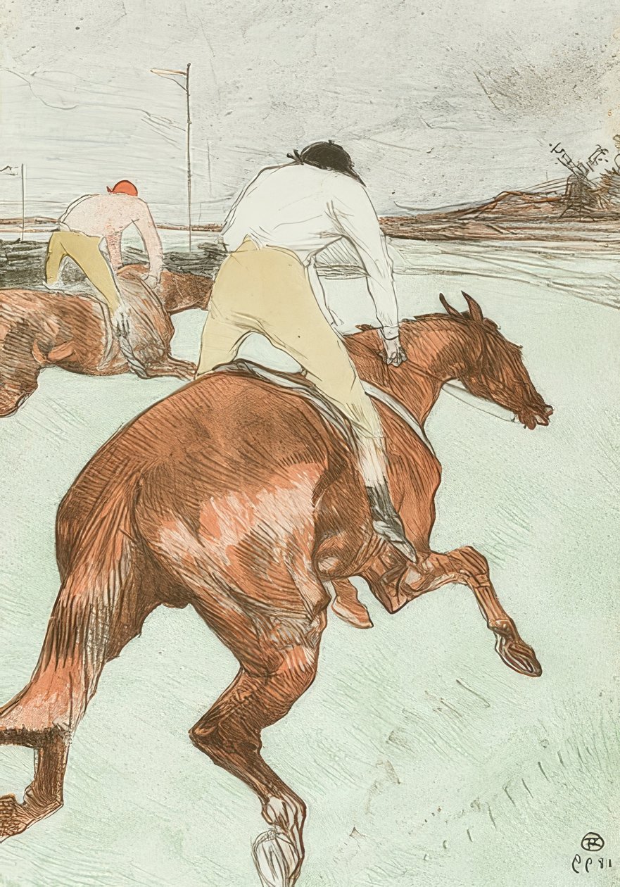 Il fantino da Henri de Toulouse Lautrec