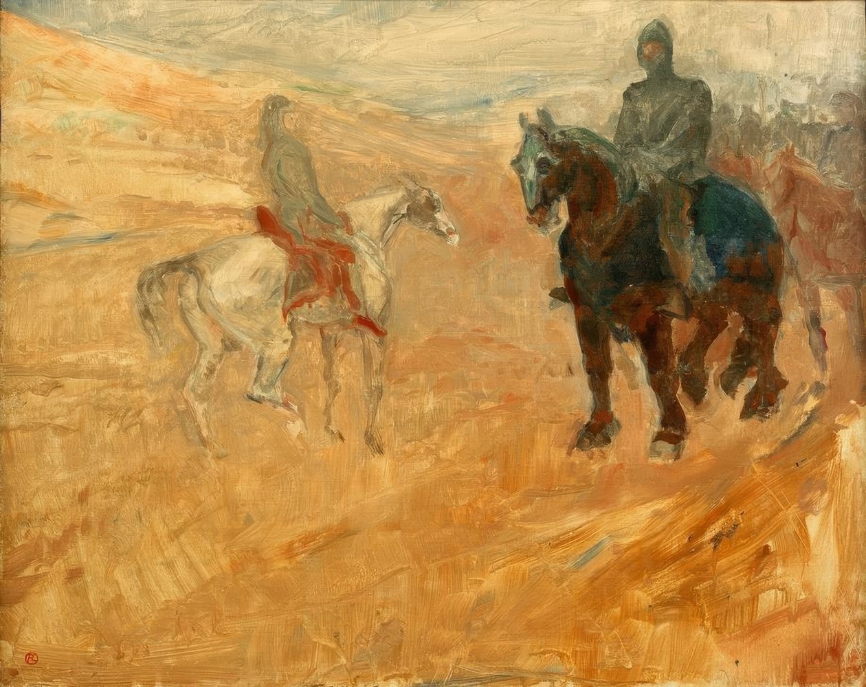 Due cavalieri in armatura da Henri de Toulouse Lautrec