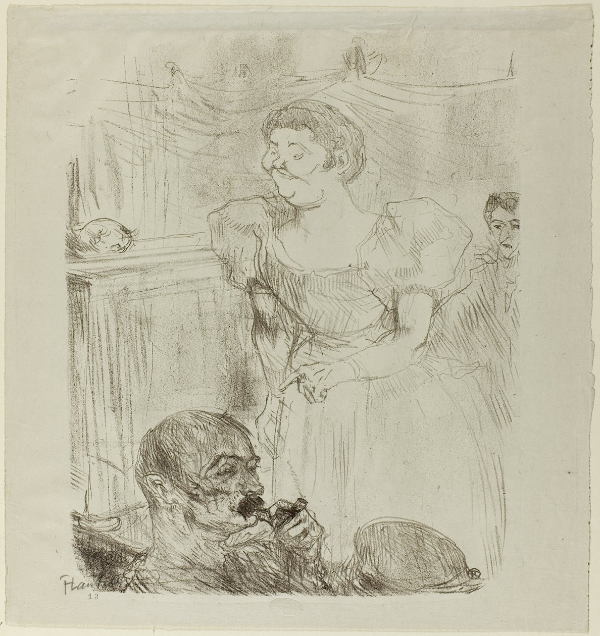 Di ti Fellow, cantante inglese in un caffè-concerto da Henri de Toulouse Lautrec