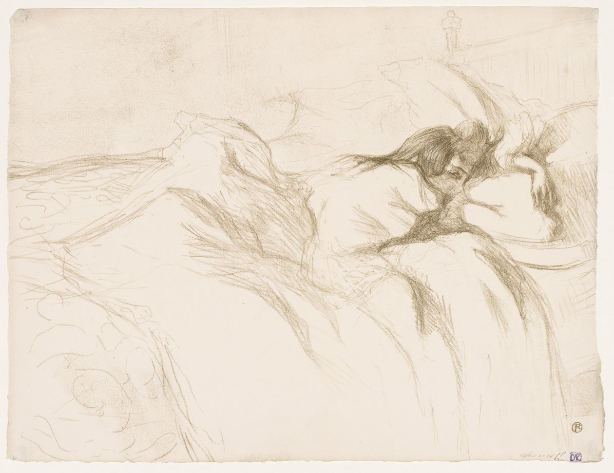 Elles: Donna che dorme da Henri de Toulouse Lautrec