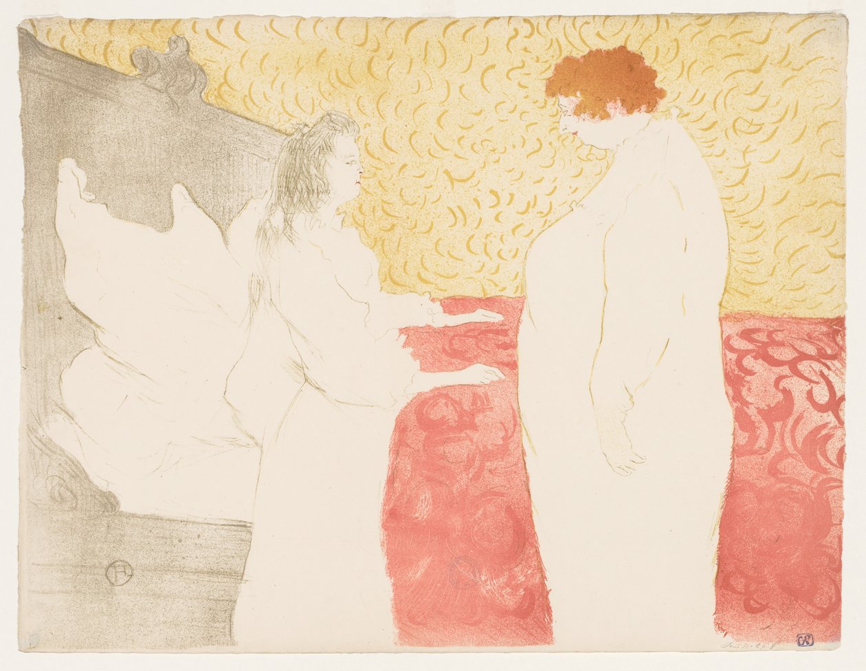 Elles: Donna a letto, 1896 da Henri de Toulouse Lautrec