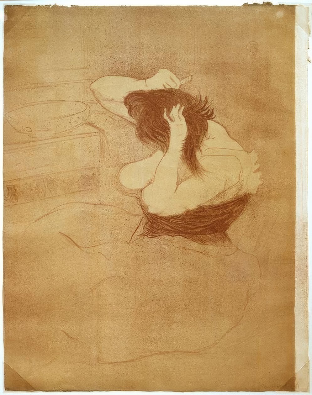 Donna che si pettina, La coiffure da Henri de Toulouse Lautrec