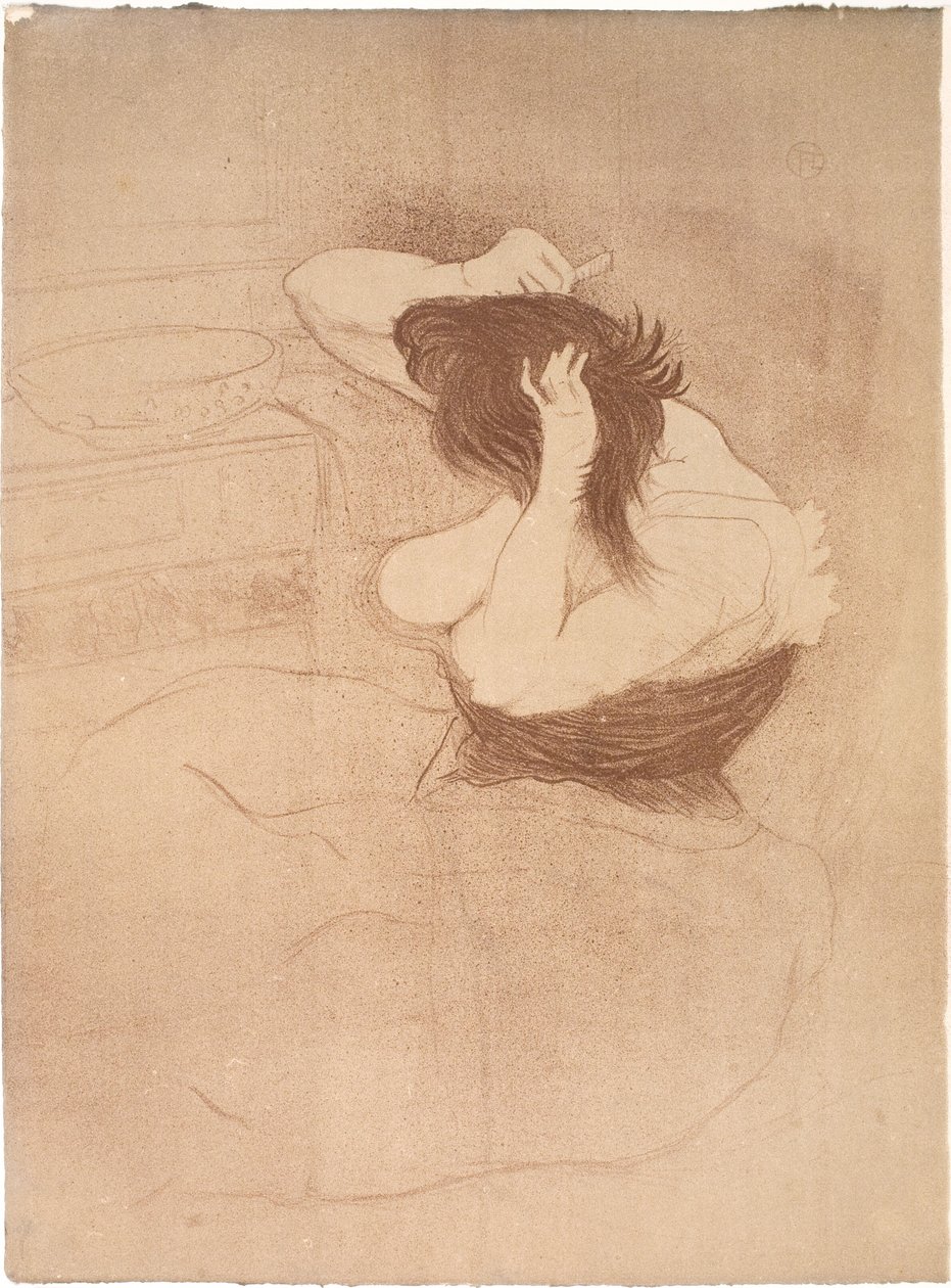 Donna che si pettina, la Coiffure da Henri de Toulouse Lautrec