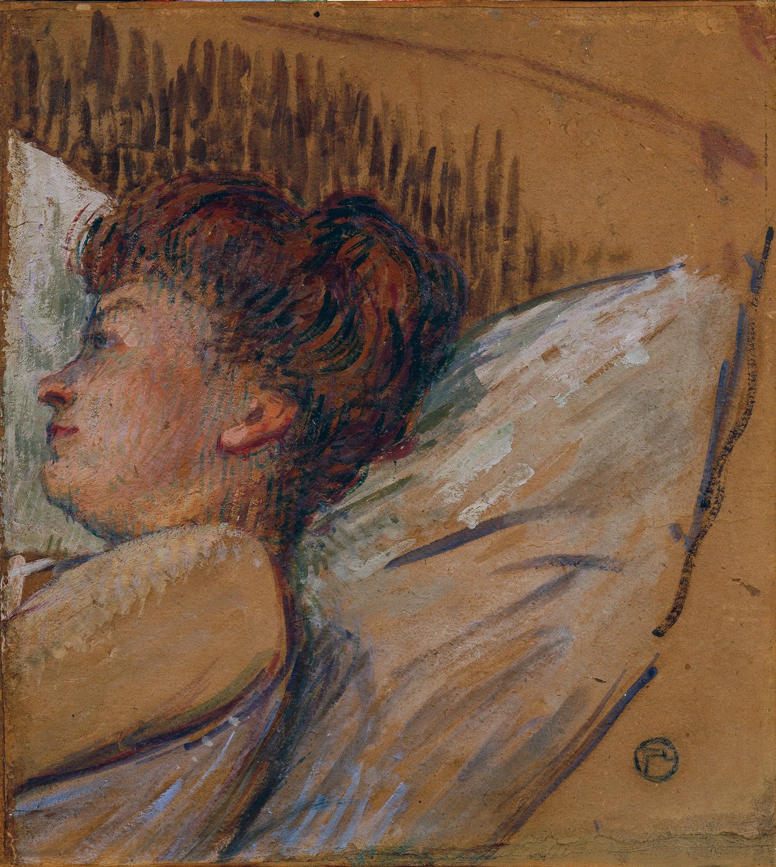 Donna a letto da Henri de Toulouse Lautrec
