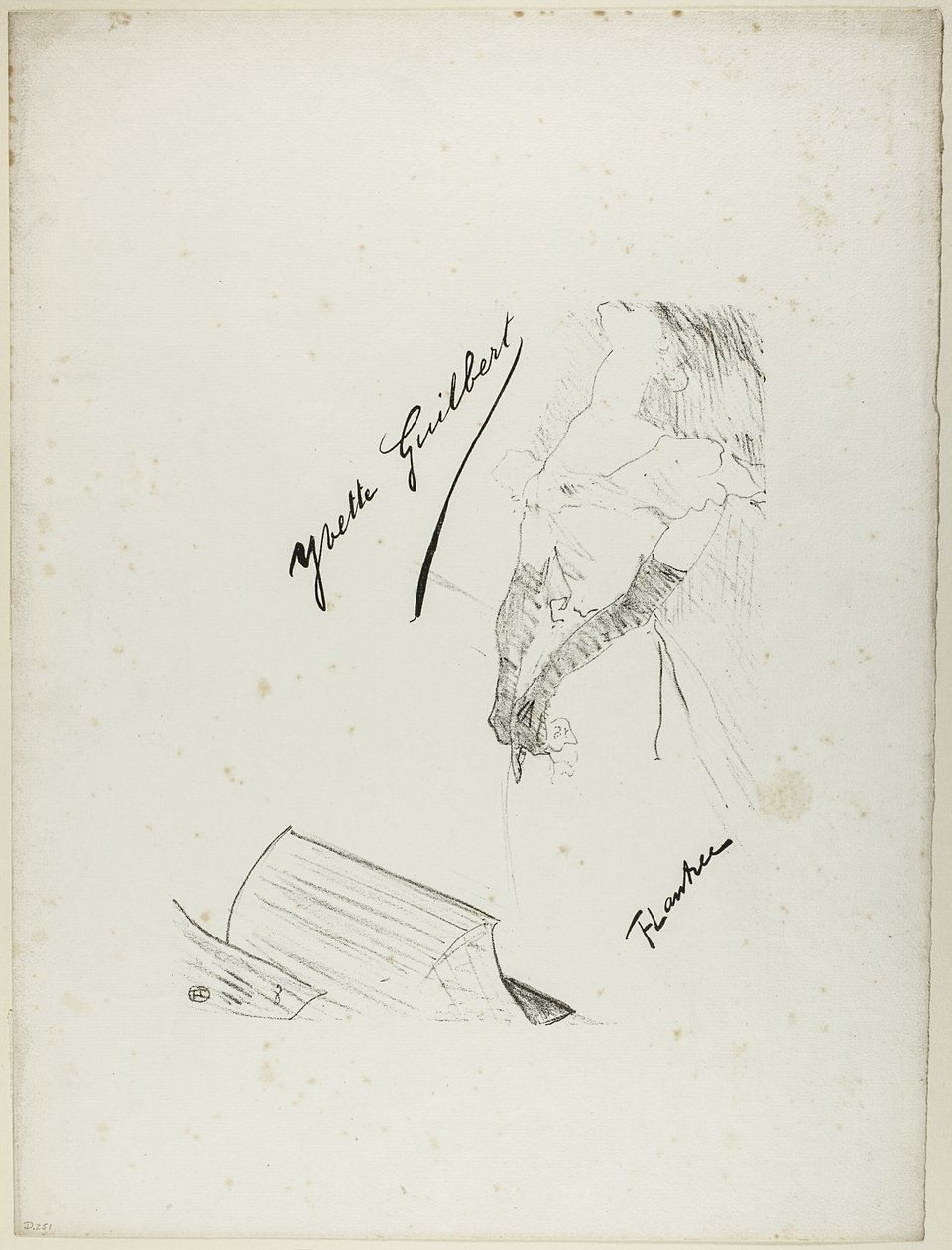 Frontespizio per Yvette Guilbert da Henri de Toulouse Lautrec