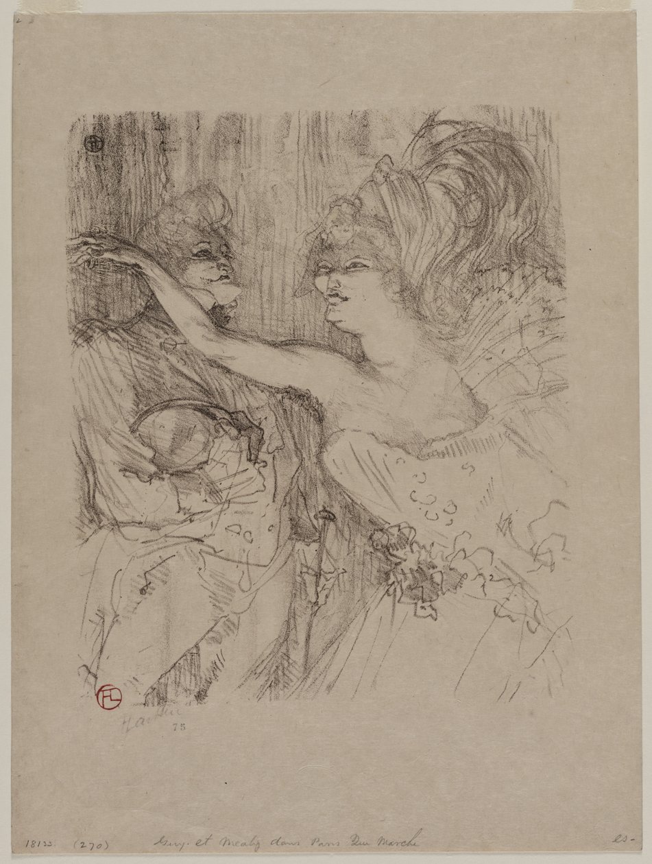 Guy e Mealy, in Paris qui Marche, 1898 da Henri de Toulouse Lautrec