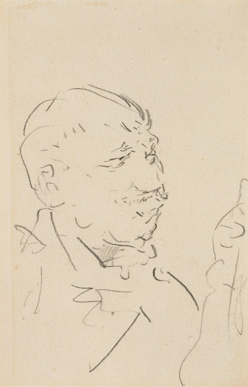 Testa di un uomo da Henri de Toulouse Lautrec