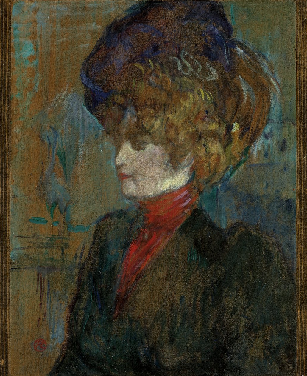 Testa di una signora inglese da Henri de Toulouse Lautrec