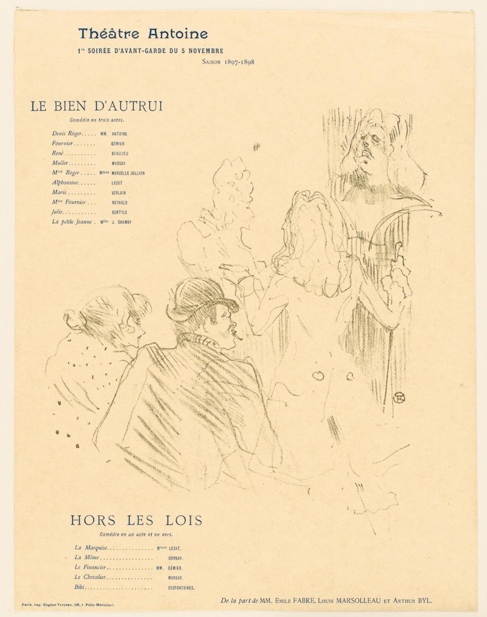Omaggio a Moliere da Henri de Toulouse Lautrec