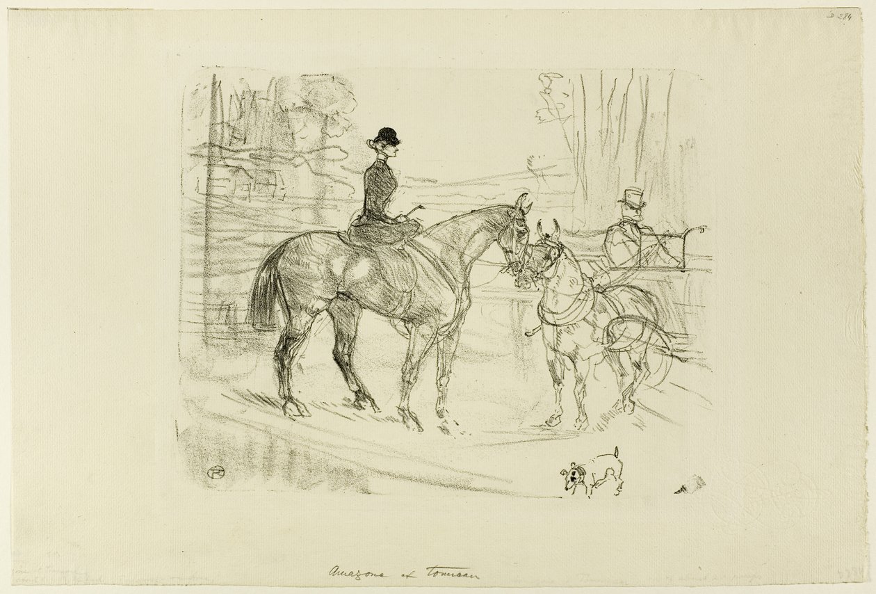 Cavallerizza e Carro da Henri de Toulouse Lautrec