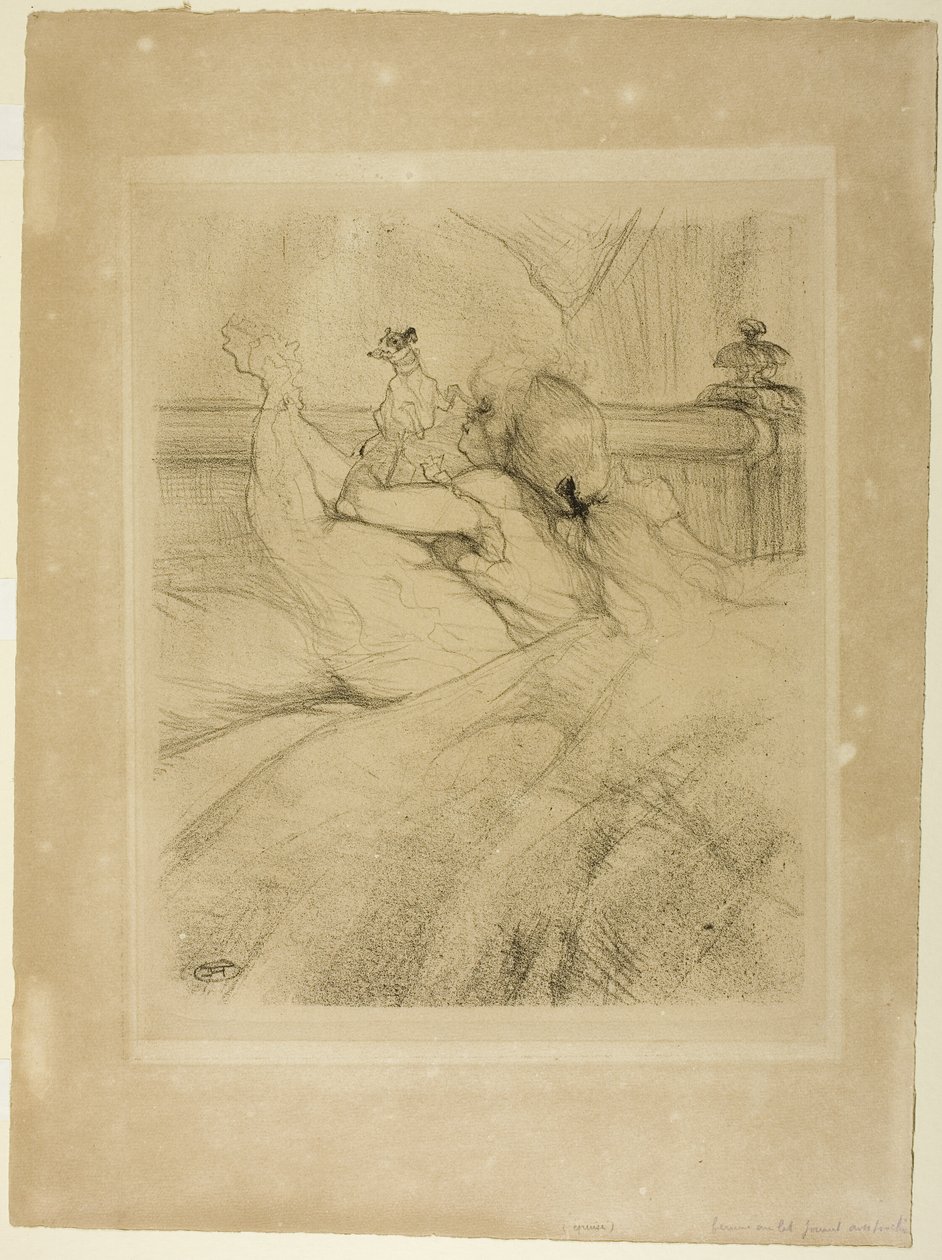 A letto da Henri de Toulouse Lautrec