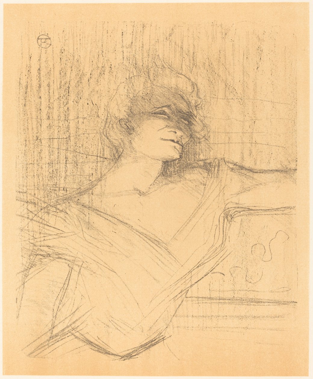 In "La glu" da Henri de Toulouse Lautrec