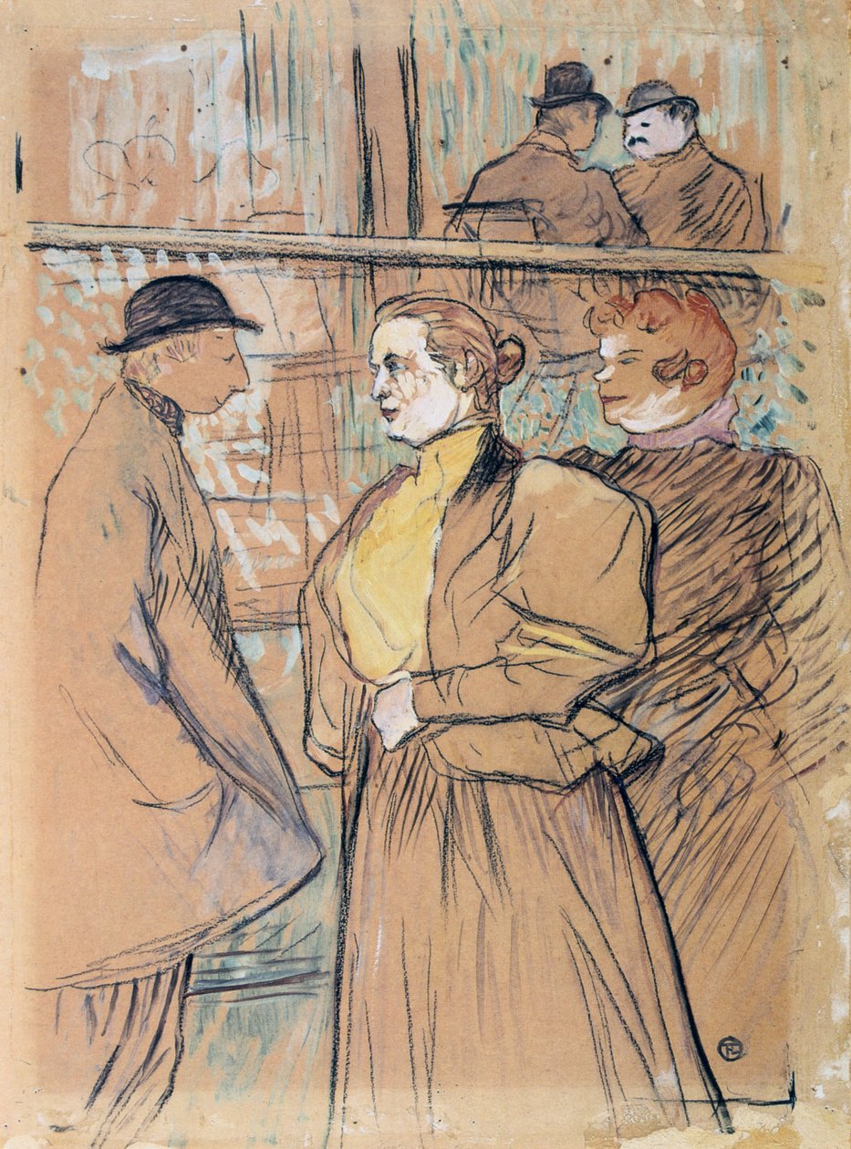 Al Moulin Rouge, XIX secolo da Henri de Toulouse Lautrec