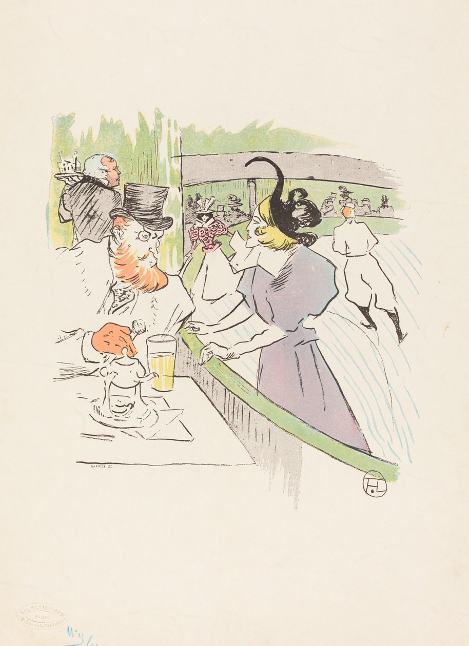 Nella bellezza professionale del pattinaggio da Henri de Toulouse Lautrec