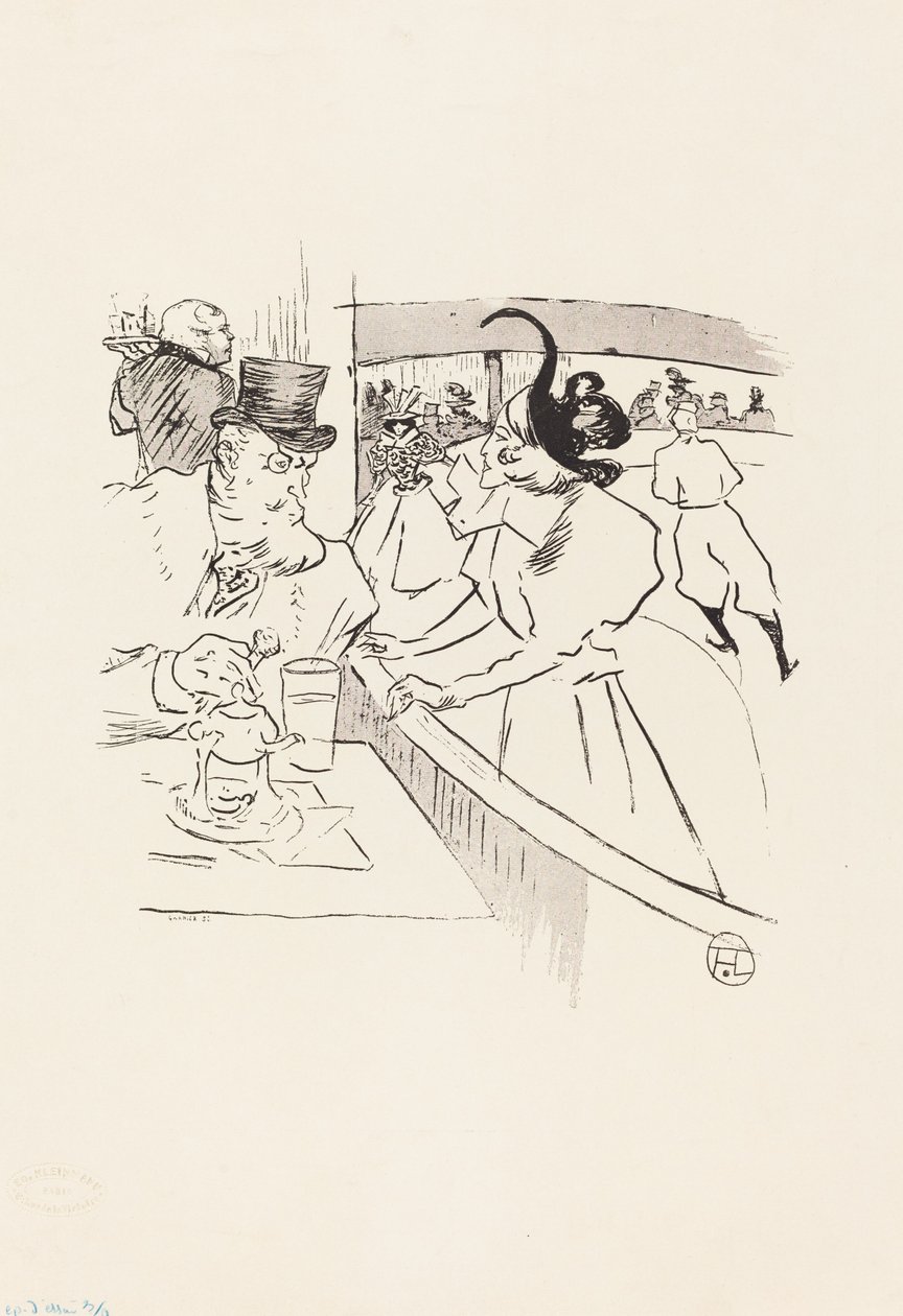Nella bellezza professionale del pattinaggio da Henri de Toulouse Lautrec