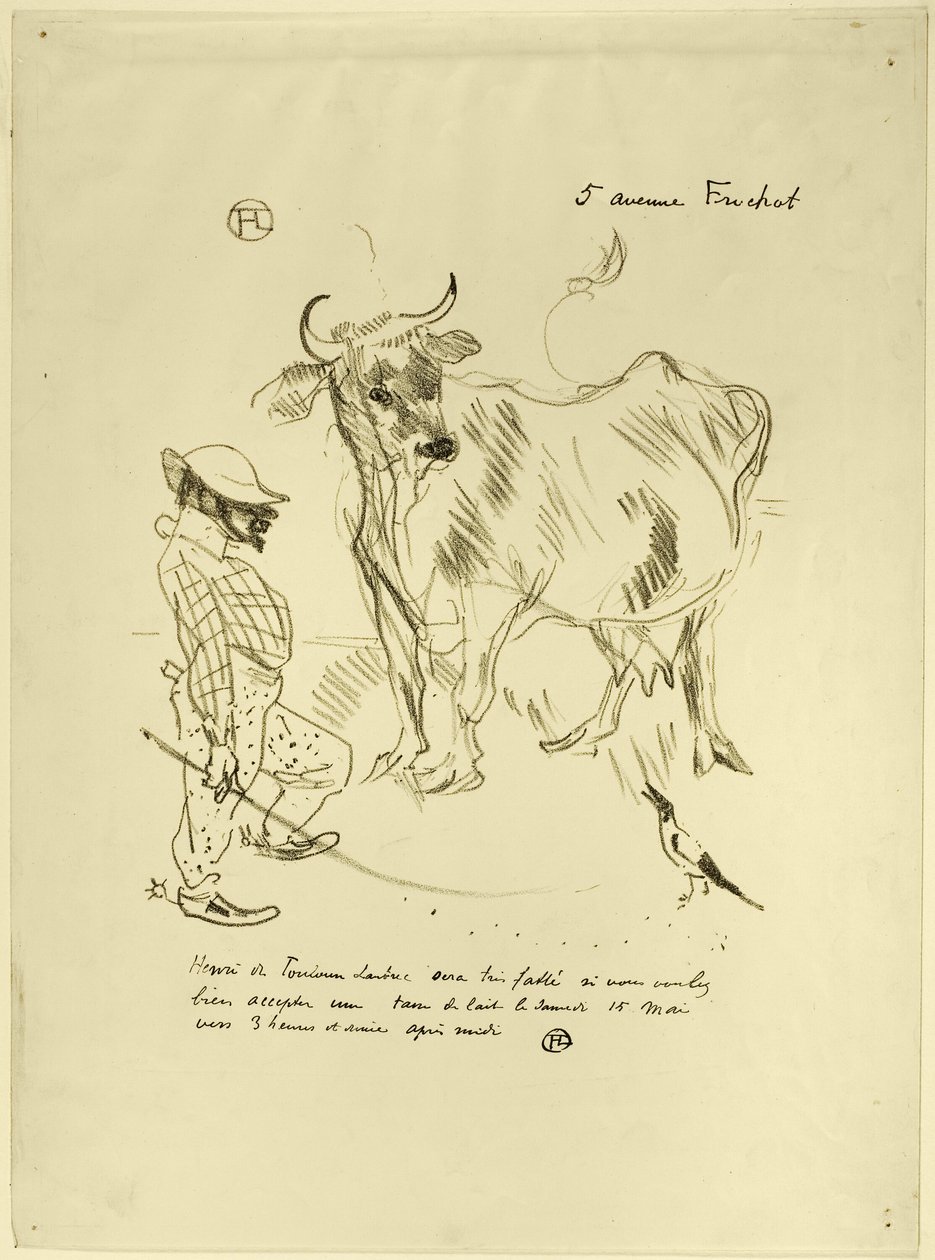 Invito a un bicchiere di latte da Henri de Toulouse Lautrec