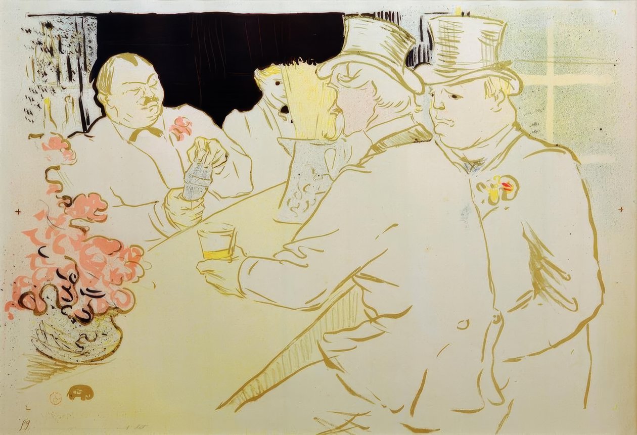 Irish American Bar, Rue Royale, The Chap Book da Henri de Toulouse-Lautrec