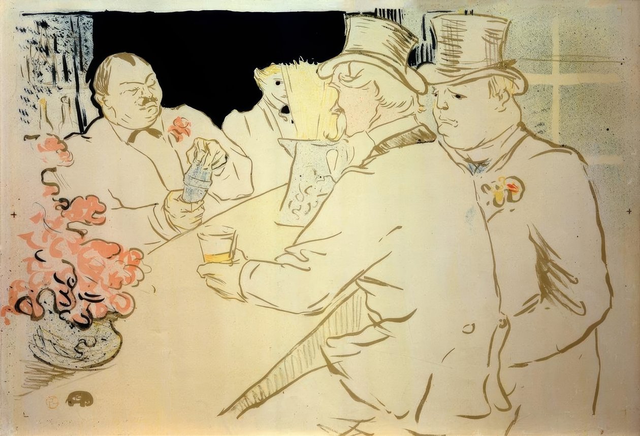 Bar irlandese americano o The Chap Book da Henri de Toulouse Lautrec