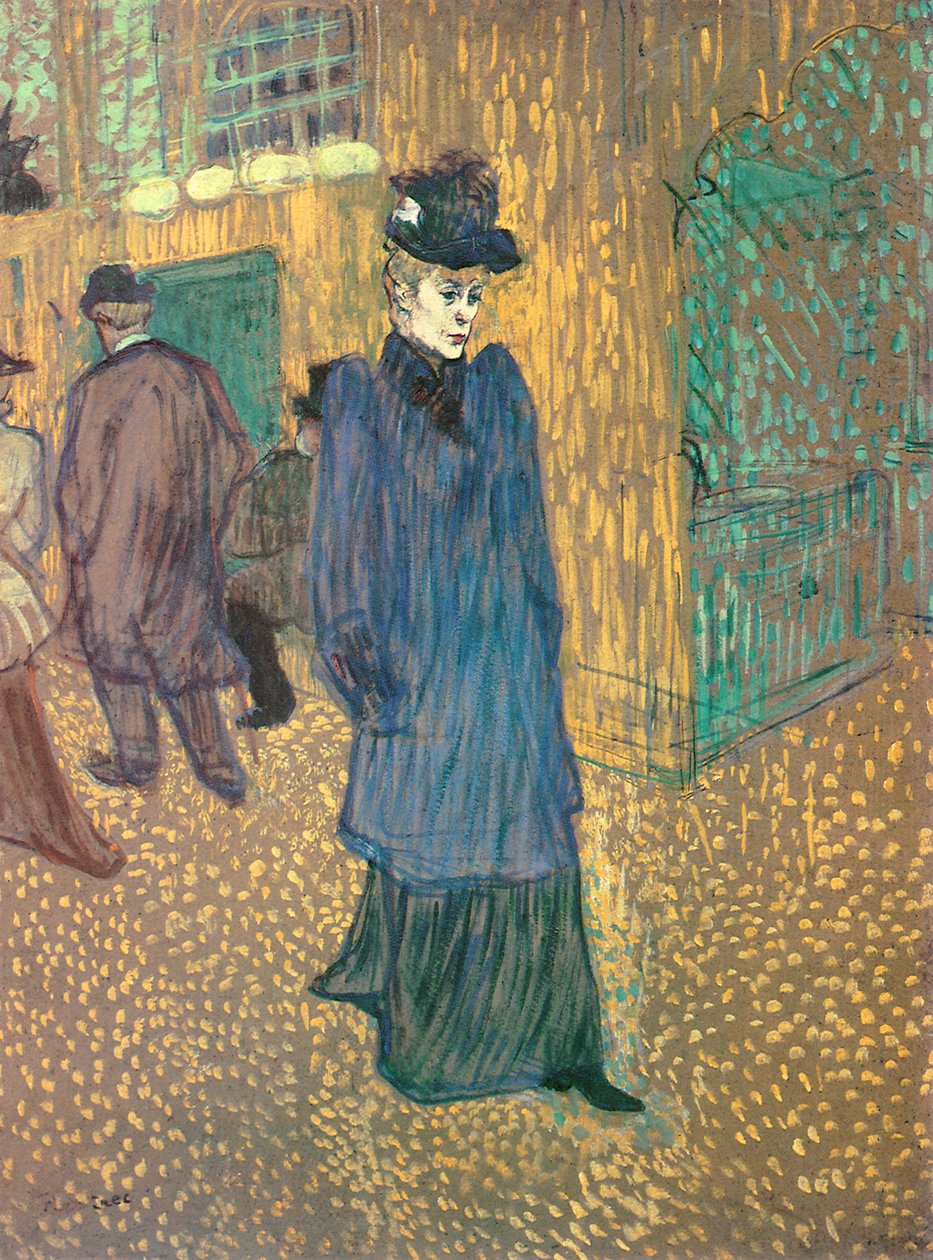 Jane Avril lascia il Moulin Rouge, 1892 da Henri de Toulouse Lautrec