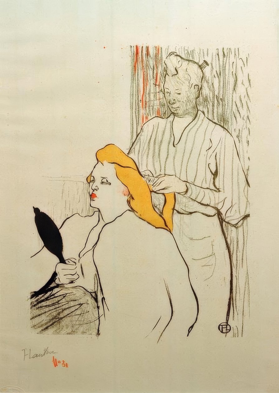 La pettinatura da Henri de Toulouse Lautrec