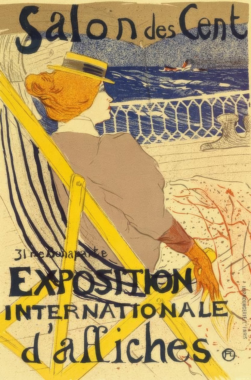 La Passeggera del 54 o Passeggiata in Yacht da Henri de Toulouse Lautrec