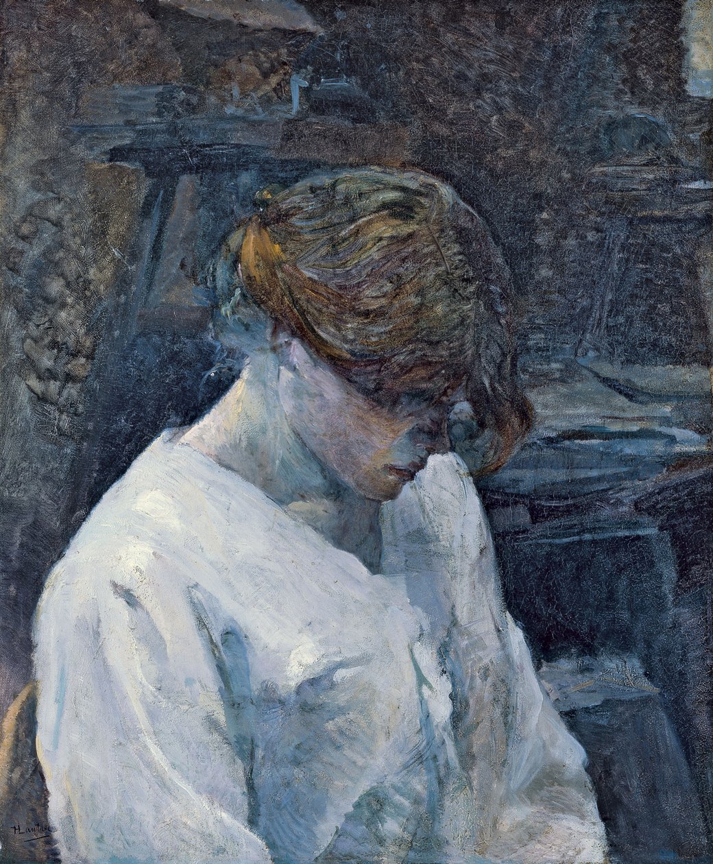 La Rousse in una camicetta bianca da Henri de Toulouse Lautrec