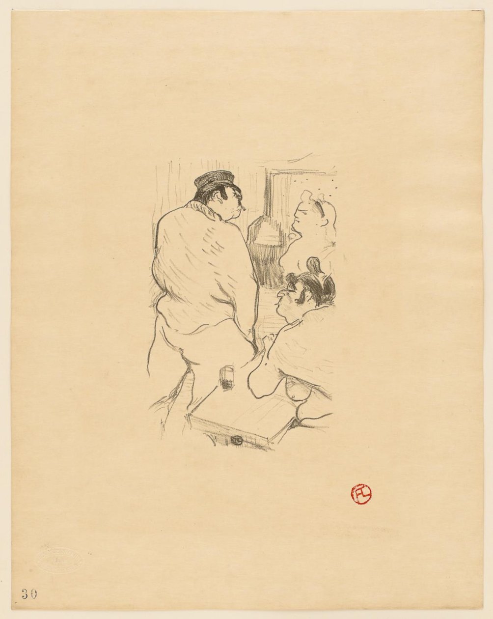 Il terrore di Grenelle da Henri de Toulouse Lautrec