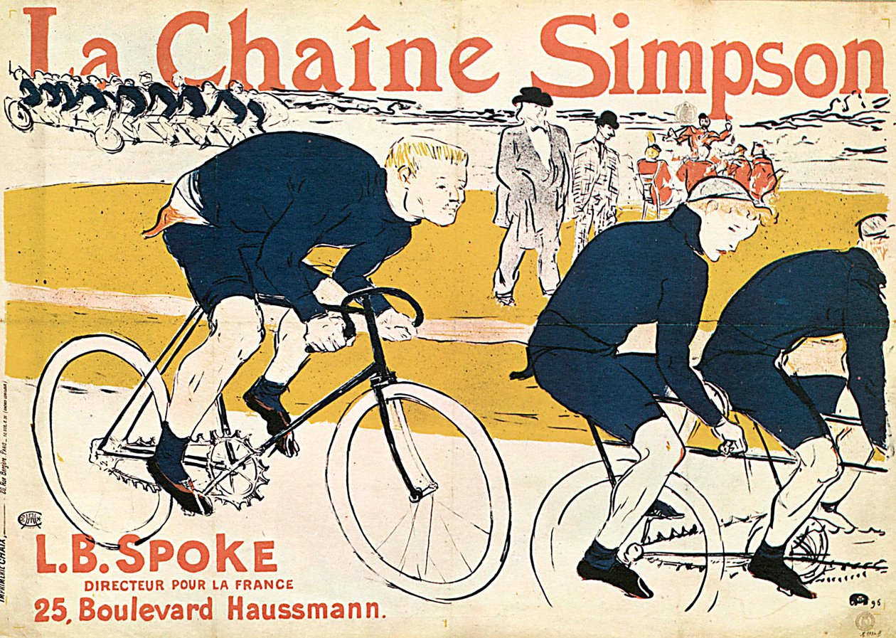 La chaîne Simson, manifesto pubblicitario, 1896 da Henri de Toulouse Lautrec