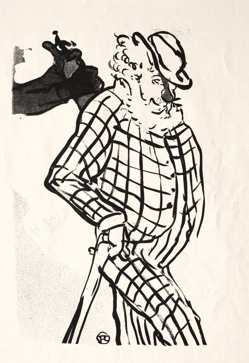 Le Café-concert: Chanteur Americain da Henri de Toulouse Lautrec