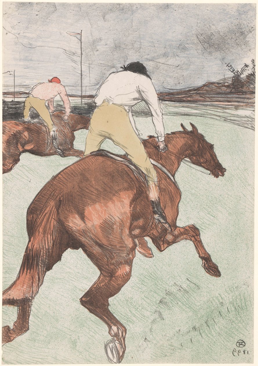 Due fantini a cavallo da Henri de Toulouse Lautrec