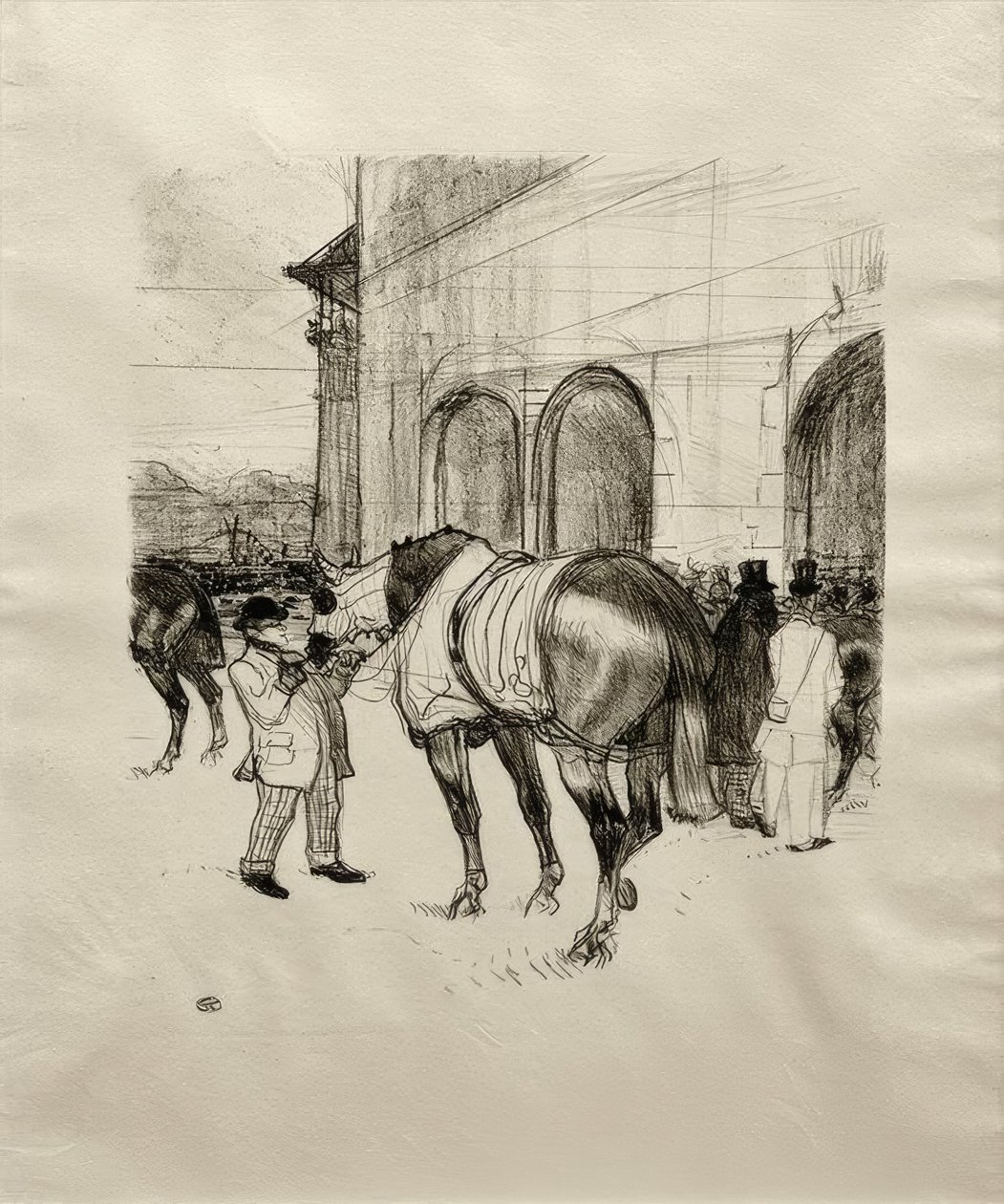 Il paddock da Henri de Toulouse Lautrec