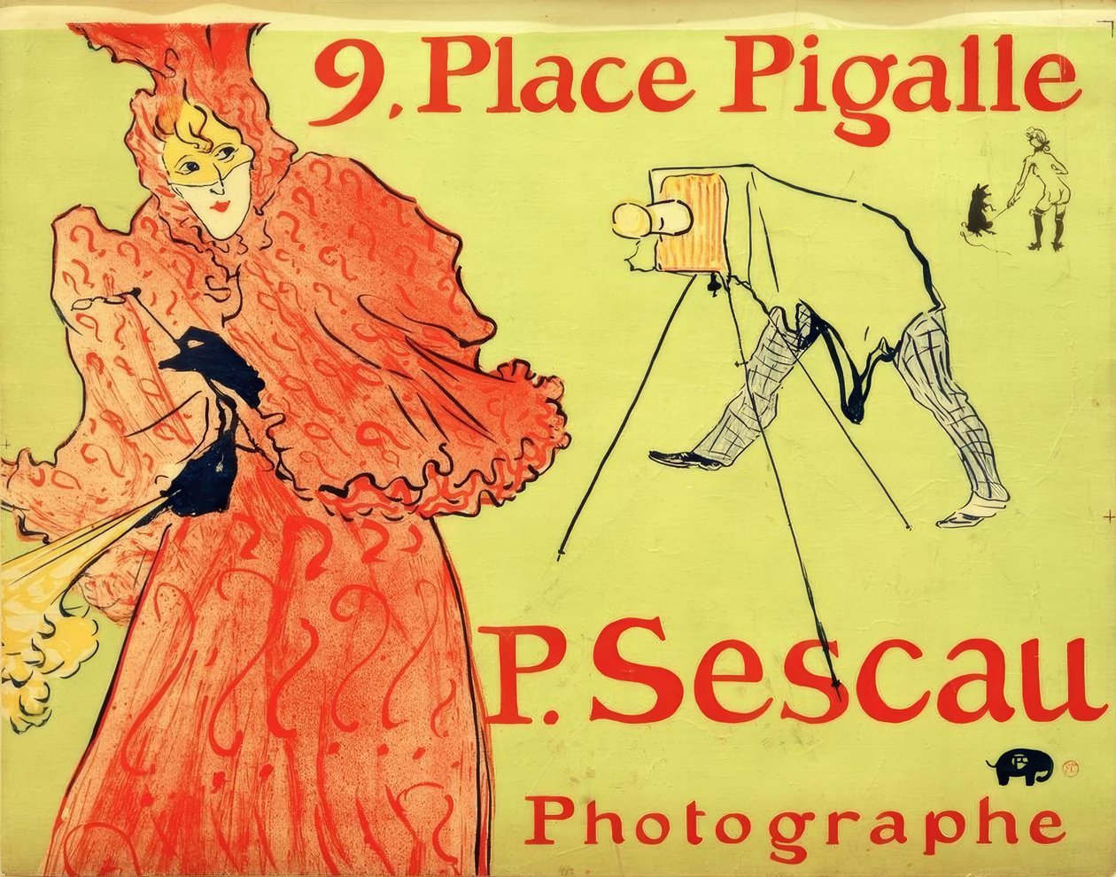 Il fotografo Sescau da Henri de Toulouse Lautrec