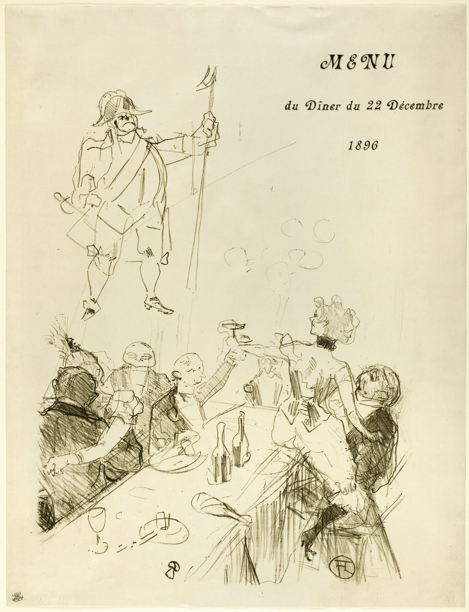 Le Suisse, Menu da Henri de Toulouse Lautrec