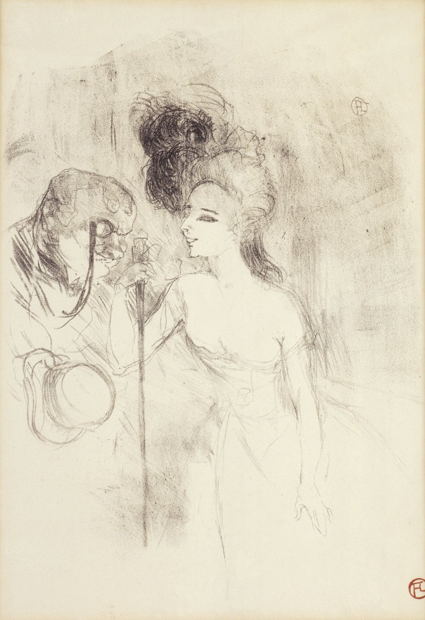 Uscendo dal Teatro da Henri de Toulouse Lautrec