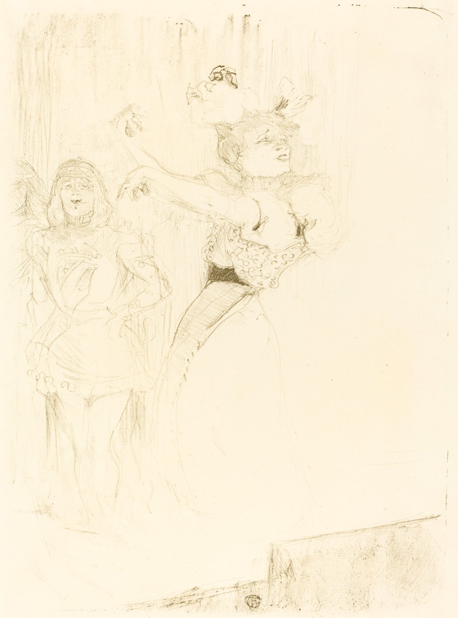 Lender che danza il bolero in Chilperic, 1895 da Henri de Toulouse Lautrec