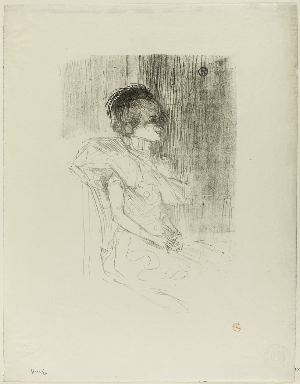 Usuraio seduto da Henri de Toulouse Lautrec