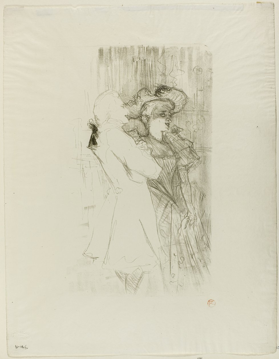 Lender e Auguez in La Chanson de Fortunio da Henri de Toulouse Lautrec