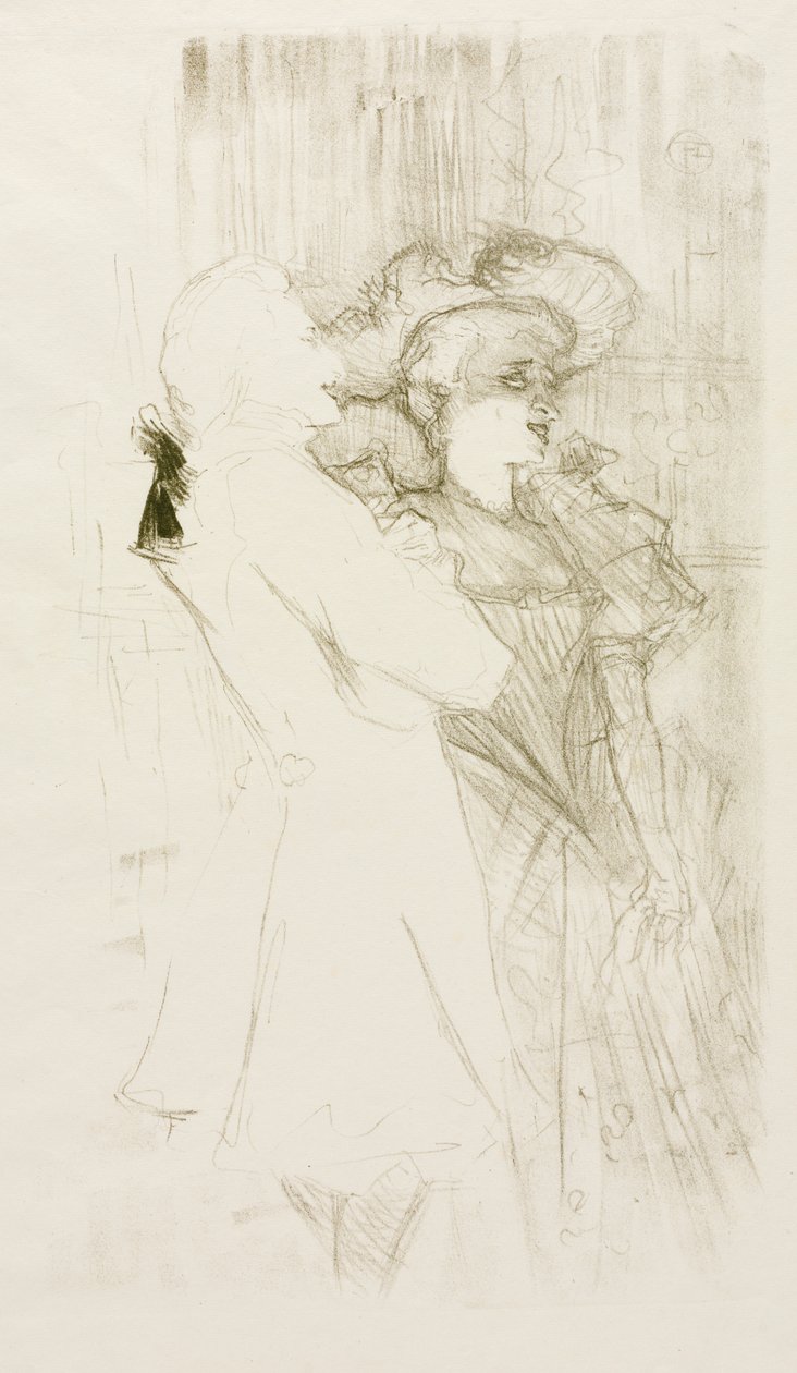 Lender e Auguez in "La canzone della fortuna" da Henri de Toulouse Lautrec