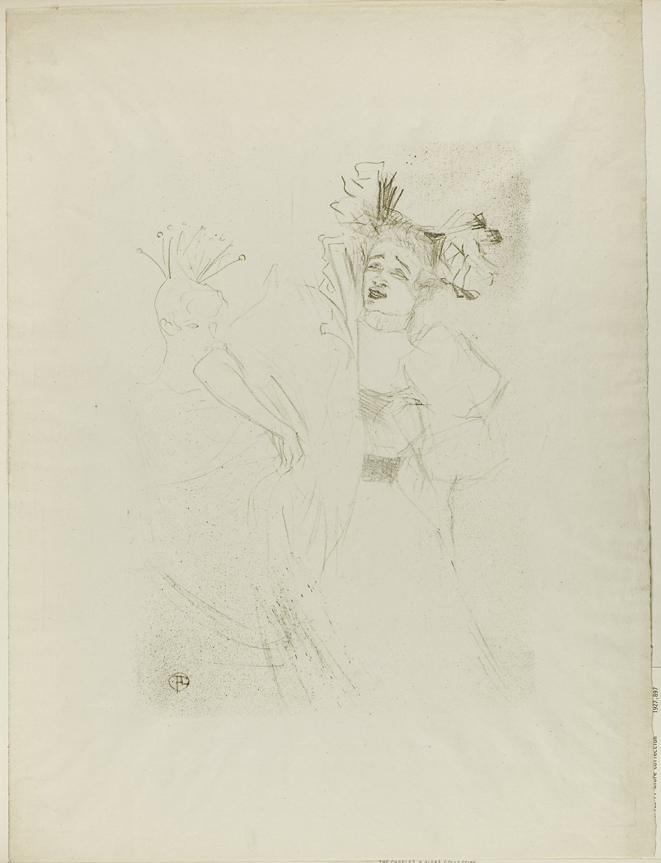 Lender in Chilpéric, Viso Frontale da Henri de Toulouse Lautrec