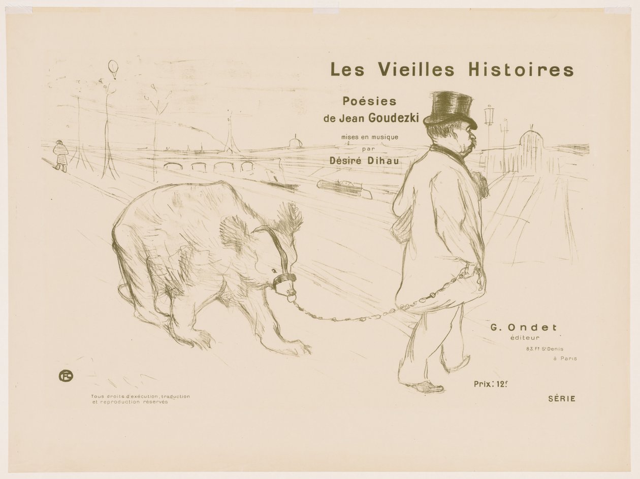 Le Vecchie Storie: Copertina - Frontespizio da Henri de Toulouse Lautrec
